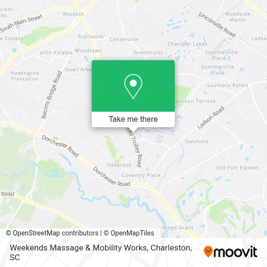 Weekends Massage & Mobility Works map