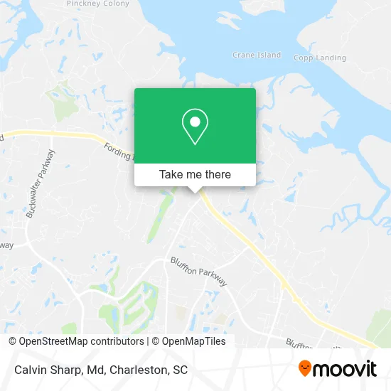 Calvin Sharp, Md map
