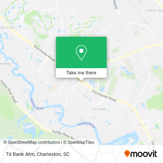 Td Bank Atm map