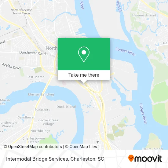 Intermodal Bridge Services map