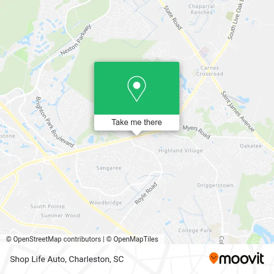 Shop Life Auto map