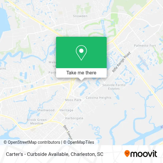 Carter's - Curbside Available map