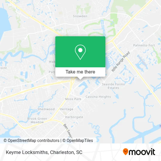 Keyme Locksmiths map