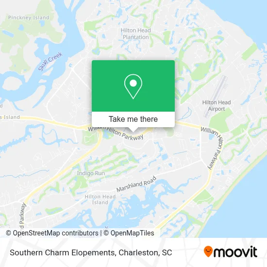Southern Charm Elopements map