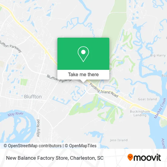 New Balance Factory Store map