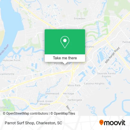 Parrot Surf Shop map