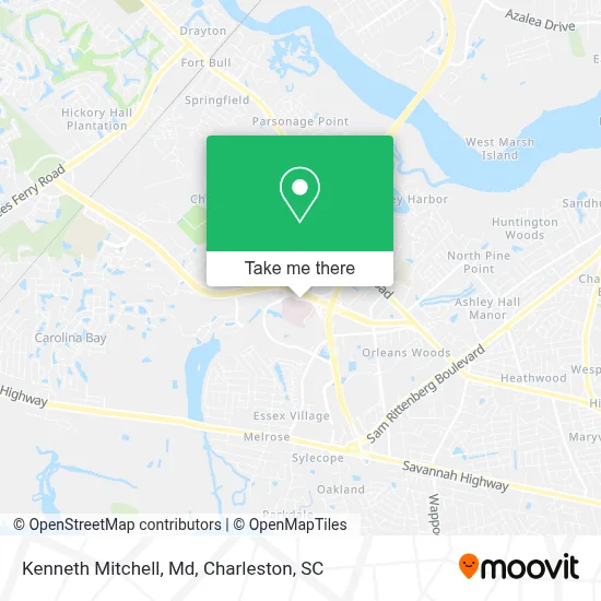 Kenneth Mitchell, Md map