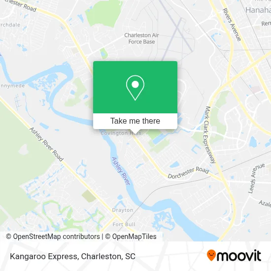 Kangaroo Express map