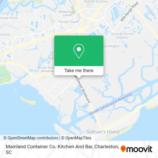 Mainland Container Co. Kitchen And Bar map