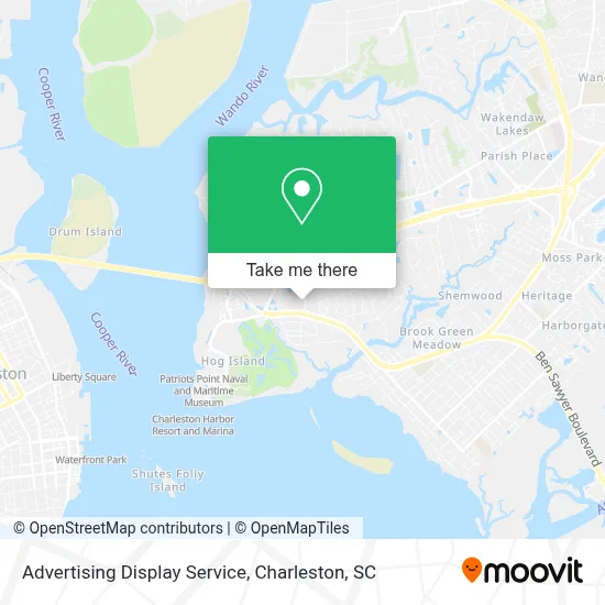 Advertising Display Service map