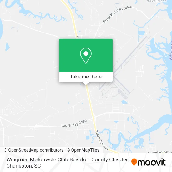 Wingmen Motorcycle Club Beaufort County Chapter map
