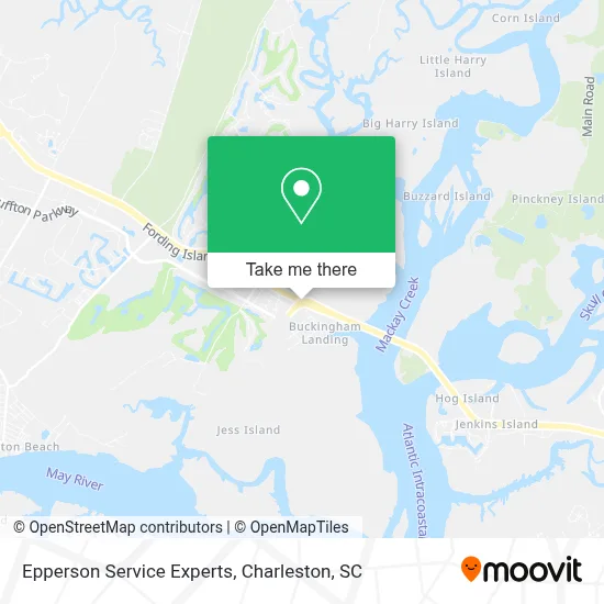 Epperson Service Experts map