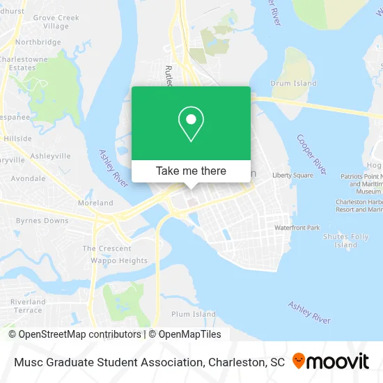 Musc Graduate Student Association map