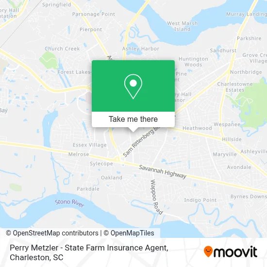 Perry Metzler - State Farm Insurance Agent map
