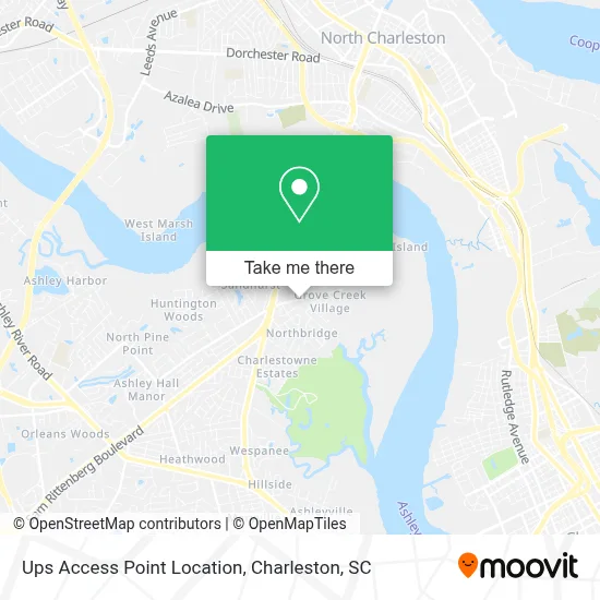 Ups Access Point Location map