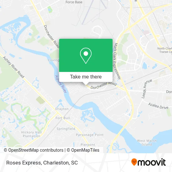 Roses Express map