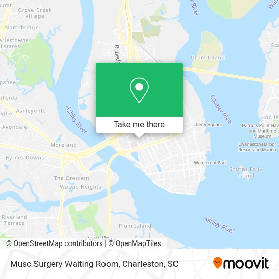 Musc Surgery Waiting Room map