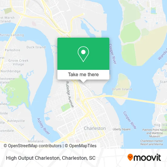 High Output Charleston map