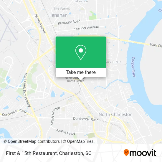 First & 15th Restaurant map
