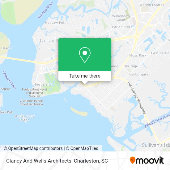Clancy And Wells Architects map
