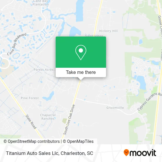 Titanium Auto Sales Llc map