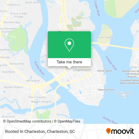 Rooted In Charleston map