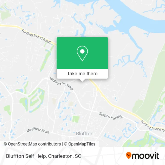 Bluffton Self Help map