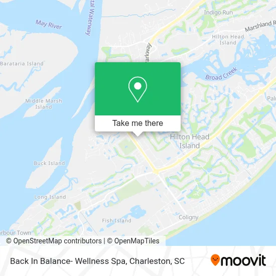 Back In Balance- Wellness Spa map