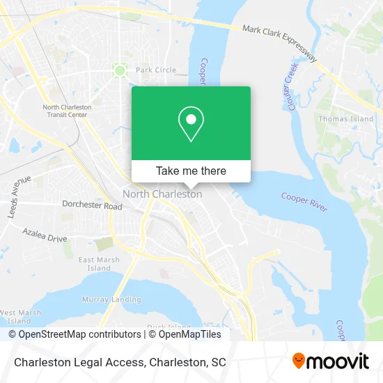 Charleston Legal Access map