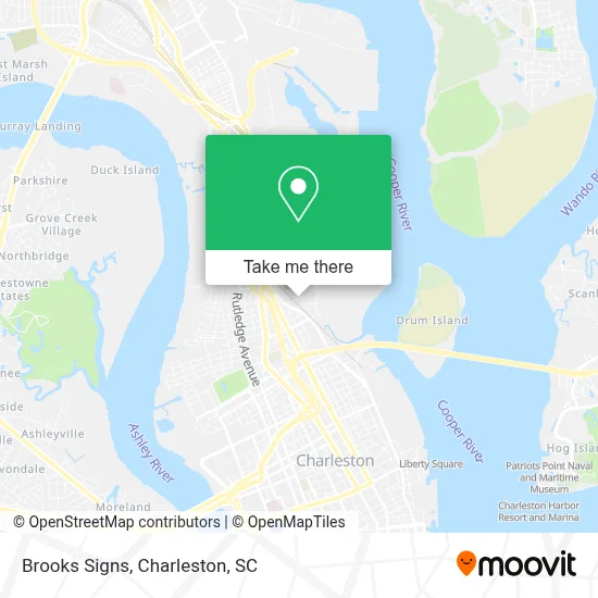 Brooks Signs map