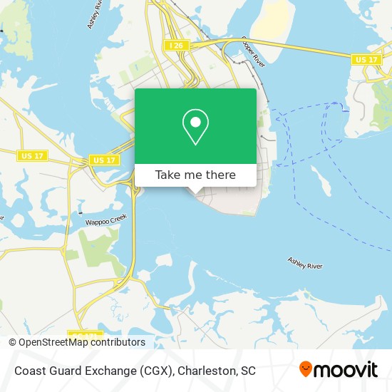 Coast Guard Exchange (CGX) map