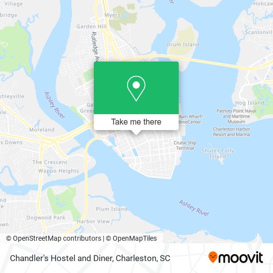 Mapa de Chandler's Hostel and Diner