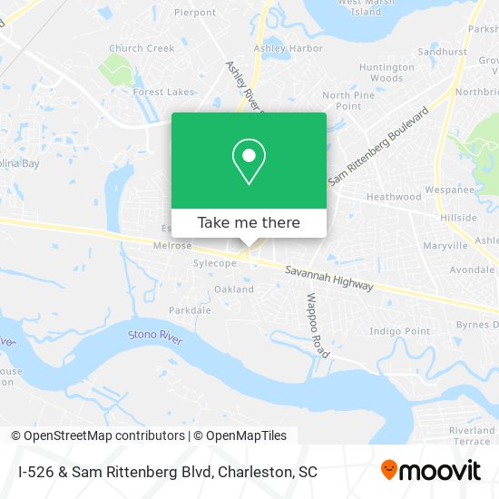 I-526 & Sam Rittenberg Blvd map