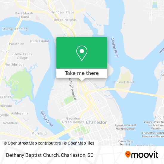 Mapa de Bethany Baptist Church