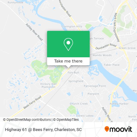 Mapa de Highway 61 @ Bees Ferry