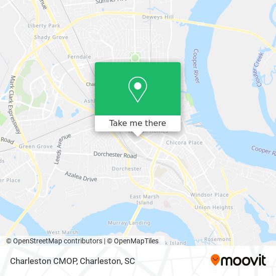 Charleston CMOP map