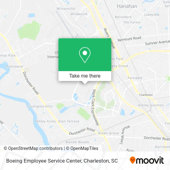 Boeing Employee Service Center map
