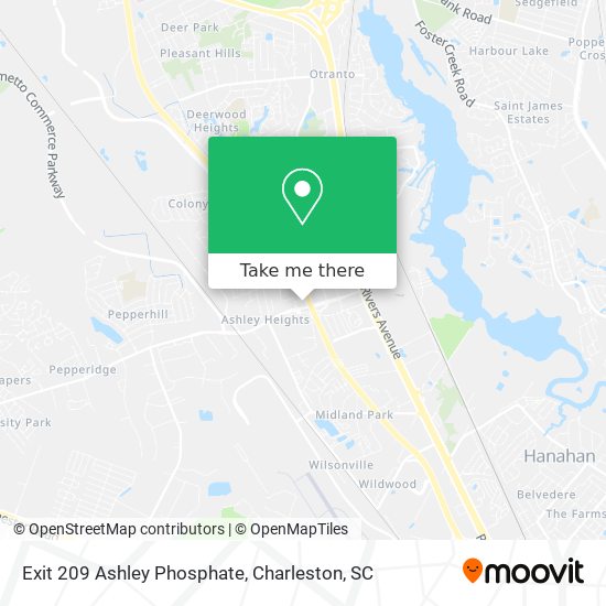 Exit 209 Ashley Phosphate map