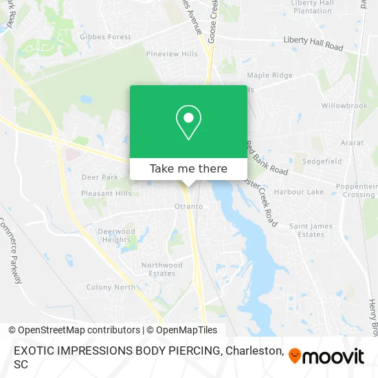 EXOTIC IMPRESSIONS BODY PIERCING map