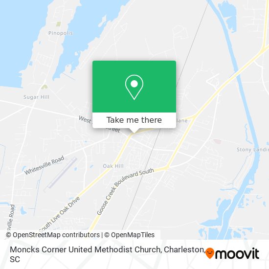 Mapa de Moncks Corner United Methodist Church