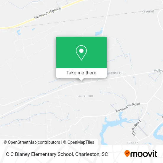 C C Blaney Elementary School map