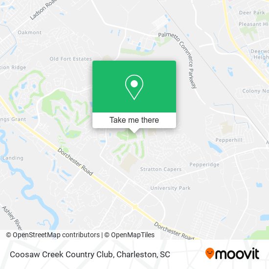 Coosaw Creek Country Club map