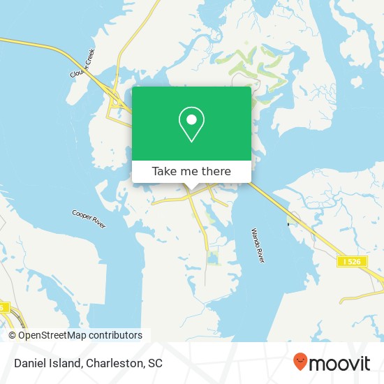 Mapa de Daniel Island