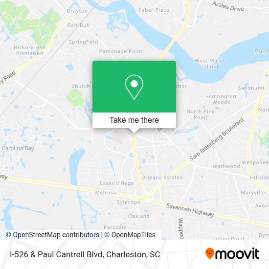 Mapa de I-526 & Paul Cantrell Blvd