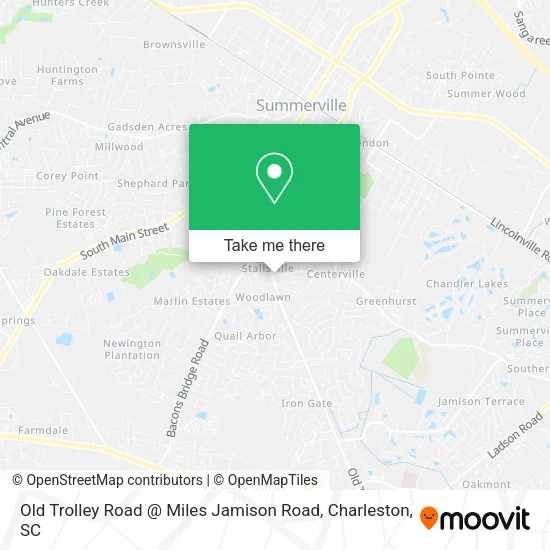 Old Trolley Road @ Miles Jamison Road map