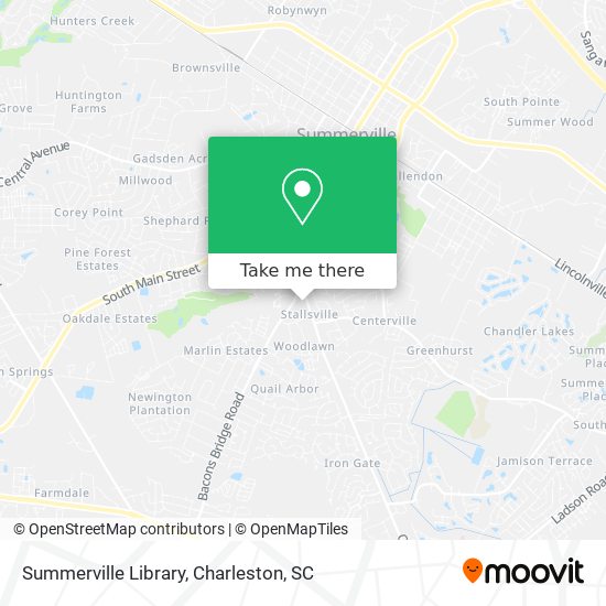 Summerville Library map