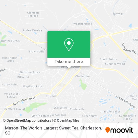 Mason- The World's Largest Sweet Tea map