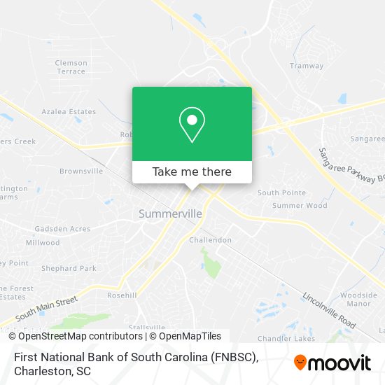 Mapa de First National Bank of South Carolina (FNBSC)