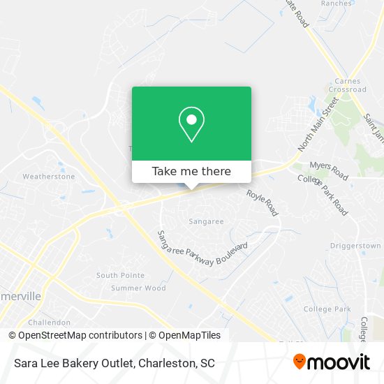 Sara Lee Bakery Outlet map