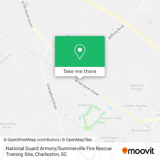 National Guard Armory / Summerville Fire Rescue Training Site map